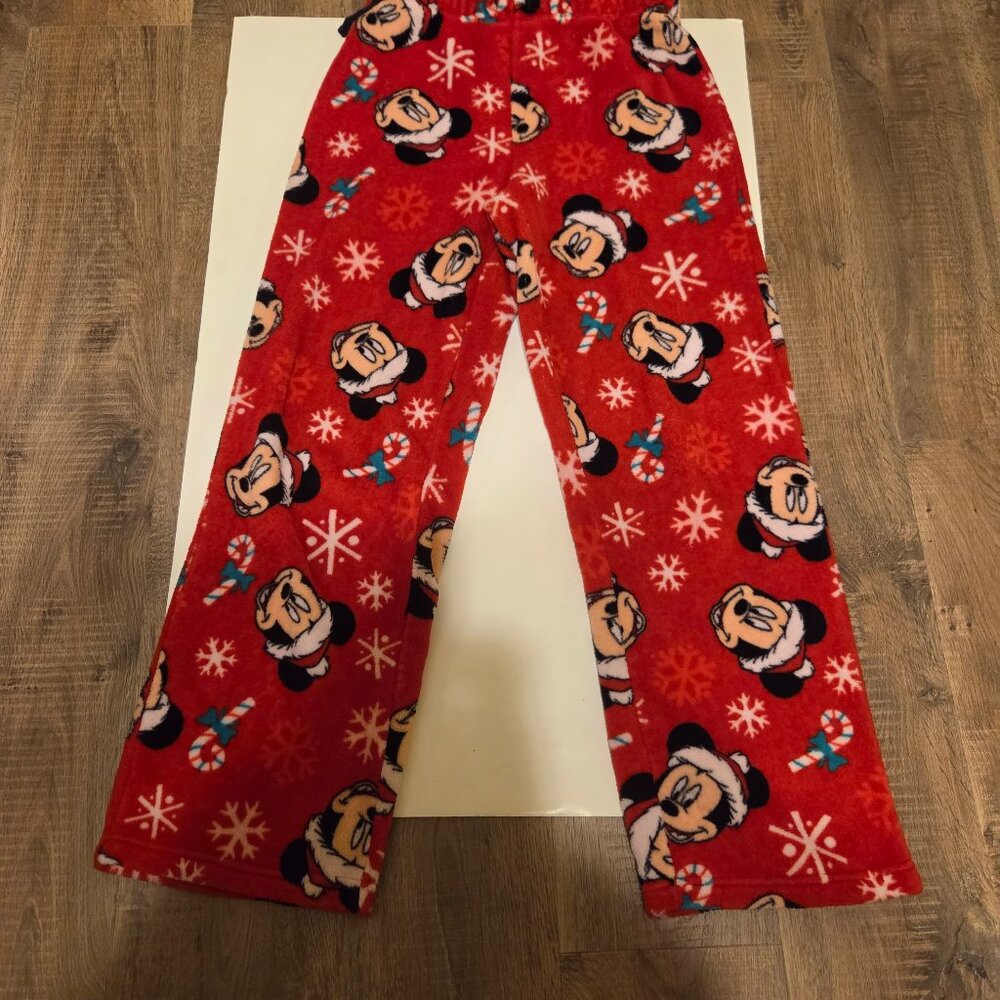 Disney Mickey Mouse Christmas Holiday Fleece Sleep Pants